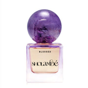 BLESSED eco-luxe perfume, illuminates you with ethereal notes of Lotus and an uplifting presence of Mandarin and Grapefruit.